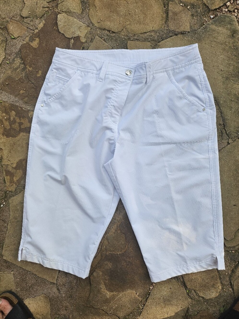 NVO Nivo White Poly Elastane Women's Golf Shorts Size 10
